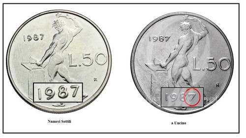 Variante lire 1987 - lire, (7