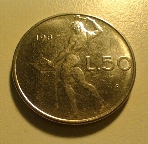 Moneta lire 1987 - -,