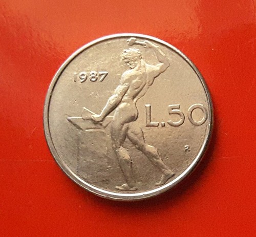 Lire 1987 errore - 50, virgole