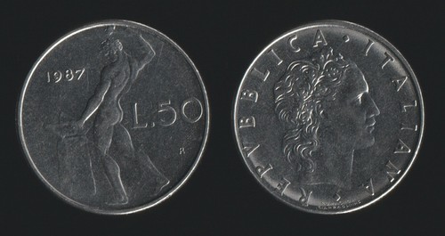 Lire 1987 vulcano - lire, italia