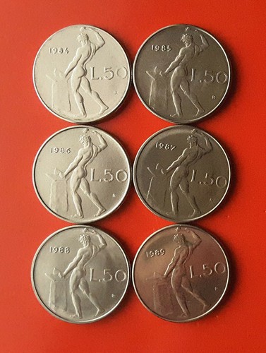 Monete lire vulcano - monete, da