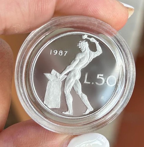 Vulcano lire 1987 proof - vulcano,