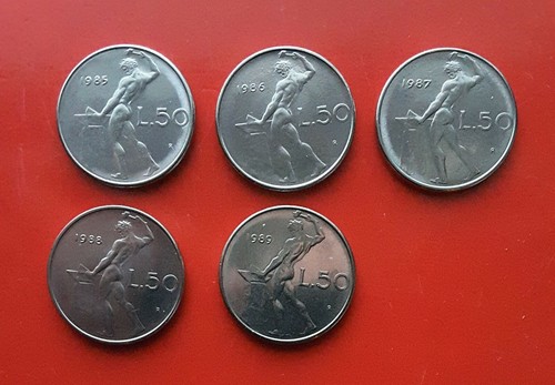 Monete lire vulcano - 5,